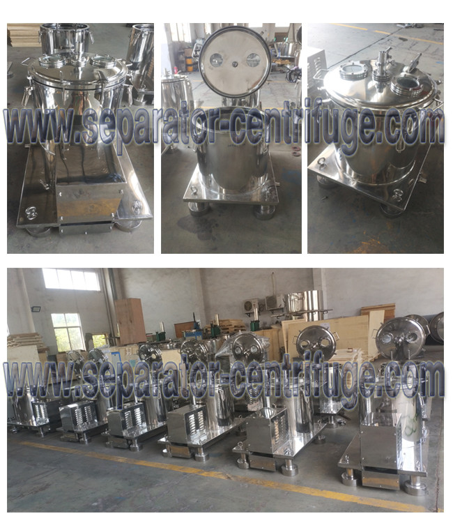 Pharmaceutical Scraper Bottom Discharge Centrifuge, Top Discharge Filter System