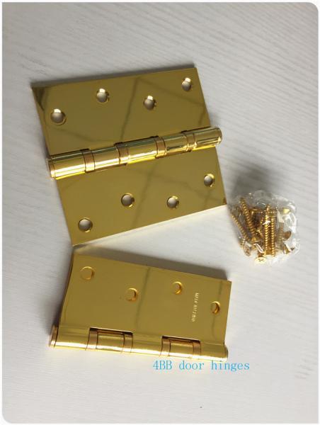 Buy cheap OEM Ring Stainless Steel Ball Bearing Door Hinges GP Golden Plated 3.0mm from wholesalers