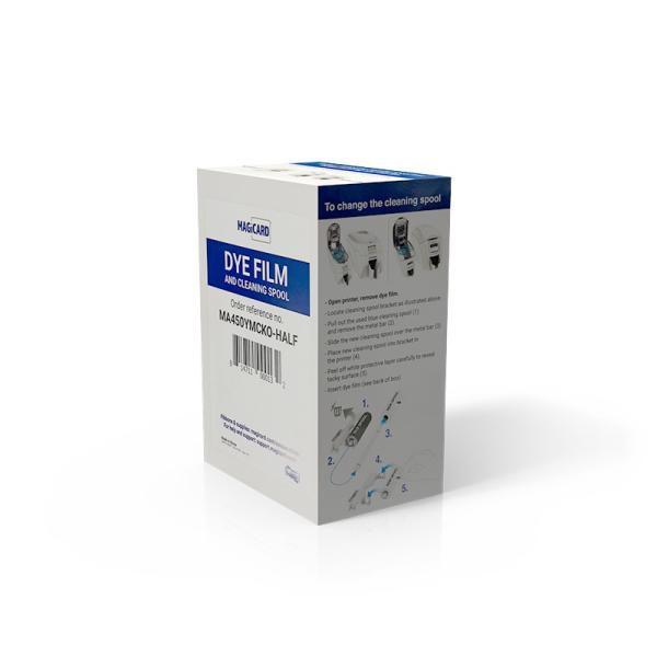 Buy cheap Original Magicard Ribbon MA450YMCKO-HALF Dye Film And Cleaning Spool 450 prints/roll from wholesalers