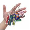 Buy cheap Custom Logo Printed Double Side 2D Soft Pvc Brand Silicone Keyring Rubber Keychain from wholesalers