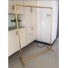 Buy cheap Modern Design Clothes Store Rack Gold Color 120×40×145cm Size from wholesalers