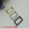 Buy cheap Supply all kinds of size zinc alloy light gold square ring buckle for handbag from wholesalers