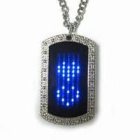 Buy cheap 2015 new fashion led name tag necklace product