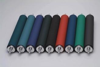 Buy cheap Colorful Food Grade Industrial Rubber Coated Rollers For Laminating Machine from wholesalers