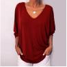 Buy cheap L XL XXL Bottoming Shirt ODM V Neck Dark Color Sexy Fall Ladies Stylish Tops from wholesalers