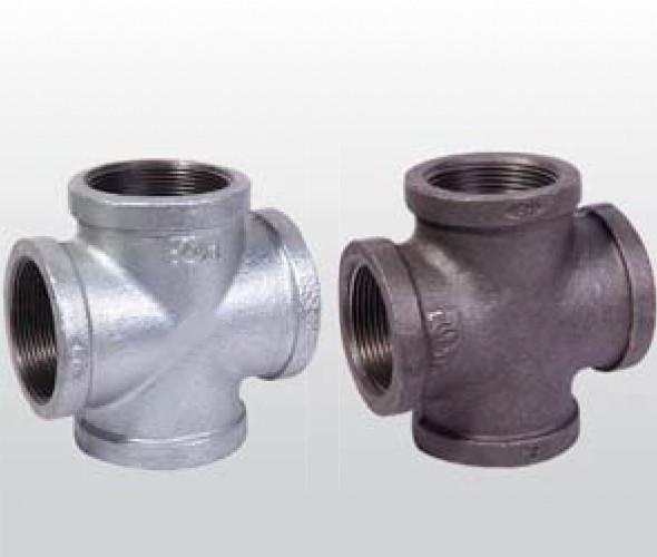 Buy cheap Weld Casting Iron 4 Way Pipe Fitting Cross For Plumbing Pipe Smooth Surface from wholesalers