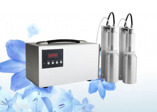 Buy cheap Silver Aluminum commercial air freshener dispenser with HVAC and refilled oil bottle LED panel from wholesalers