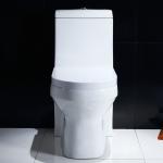 S Trap Standard Size One Piece Elongated Toilet Floor Mounted Commode
