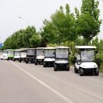 Blue color Electric Golf UTV Utility Cart 4 passenger With Lithium Battery Road