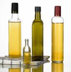Hot Stamping Square Clear Glass Olive Oil Bottle for Kitchen Storage