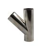Buy cheap Sanitary Stainless Steel Y Type 3 Way Tee Connector with Tri-Clamp Welding Connection from wholesalers