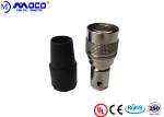 Mini Industrial Cable Connectors , 12 Pin Circular Connector HR 10A - 10P - 12P
