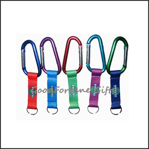 Buy cheap printed logo customed promotion mug carabiner lanyard keychain gift from wholesalers