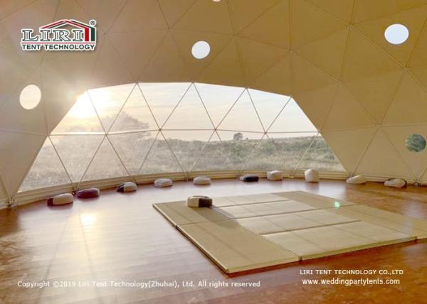 Buy cheap 5m 6m 8m 10m Durable PVC Geodesic Dome Glamping Tents For Hotels from wholesalers