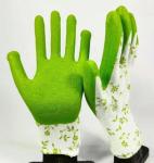 Gardening Soft Foam Latex Coating Gloves Purple Thermal Latex Coated Gloves