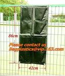 hanging plant bags felt wall planter garden felt grow bag,Pockets Vertical