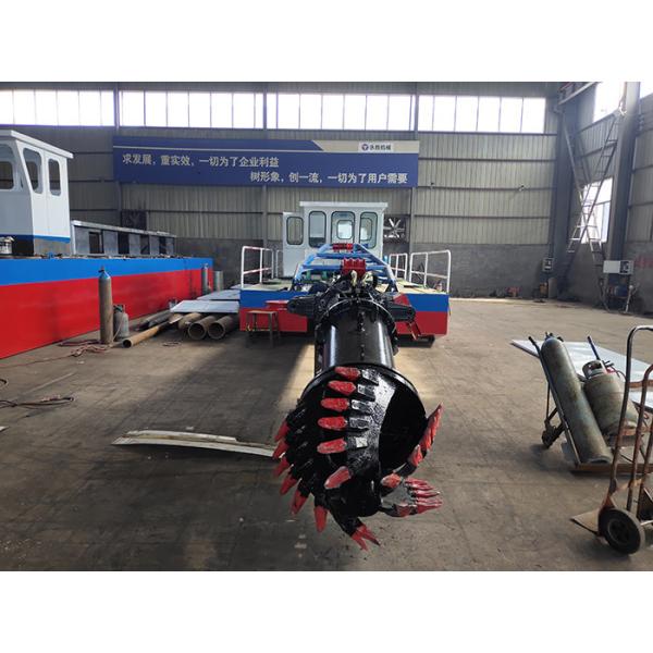 100 Cbm/H 8inch Hydraulic Mud Dredging Boat 16kw With A Blue Color For River Dredging