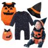 Buy cheap Custom halloween playsuits 3 sets cute pumpkin rompers clothes baby kids from wholesalers
