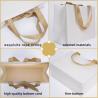 Buy cheap Square Bottom Kraft Paper Gift Bags With Handles for Shopping and Cardboard Material from wholesalers