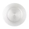 Buy cheap Hot selling High Quality White Embossed Elegant Decoration Glass Charger Plate from wholesalers