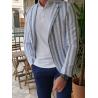 Buy cheap Striped Cotton Business Casual Suit Jacket Business Casual Interview Outfits from wholesalers