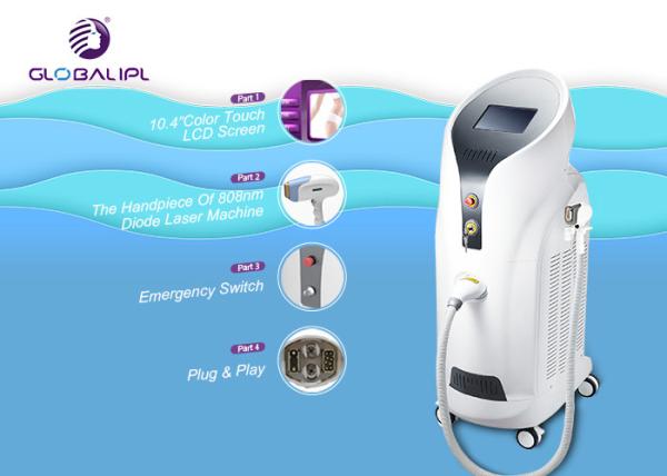 Buy cheap High Power Commercial Laser Hair Removal Machine 808nm / 755nm / 1064nm Wavelength from wholesalers