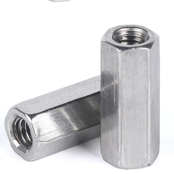 Quality SS304 SS316 Bright Rod Reducing Long Coupling Nuts And Washers for sale