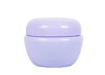 Clear Purple Cosmetic Cream Jar Wide Mouth Easy To Clean And Refill