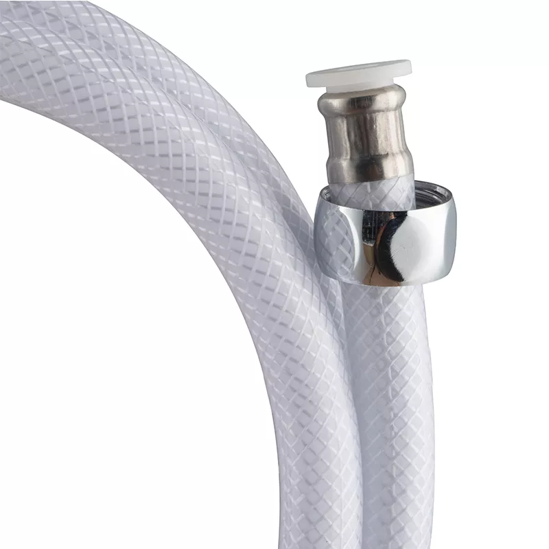 Flexible White PVC Shower Hose Modern Design Style And For Bathroom Accessories