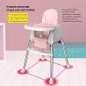 Buy cheap Beige/Pink/Sky Stable Portable Baby Feeding Chair Adjustable Height from wholesalers
