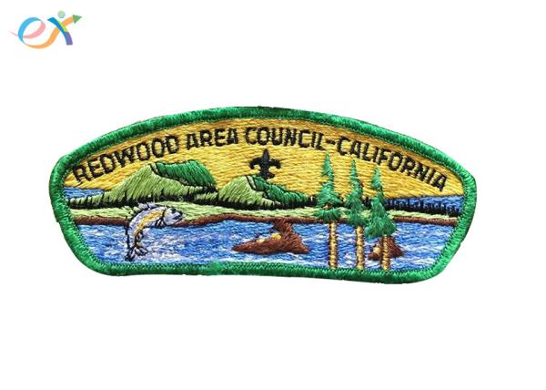 Buy cheap Embroidery Logo Boy Scout Patches Size Customized For Uniform Clothing from wholesalers