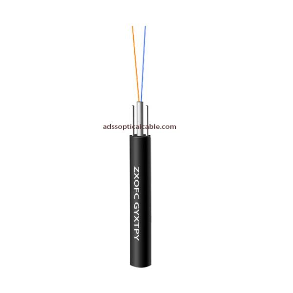 Buy cheap FTTH Flat Loose Tube Fibre Cable FRP 1.5MM Single Mode G652D GYXTPY from wholesalers
