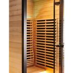 Canadian Hemlock Spectrum 1 Person Dry Steam Infrared Sauna Room Home Spa