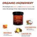 Customize Logo Strawberry Scent Braiding Gel For Hair Locks Twists Tames Frizz