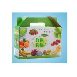 Custom Vegetables Packing Boxes , Cardboard Fruit Boxes Offset / Flexo Printing