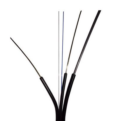 Buy cheap Outdoor Fiber Optic Drop Cable 2 Core Black Color UV And Flame Resistant LSZH Material from wholesalers