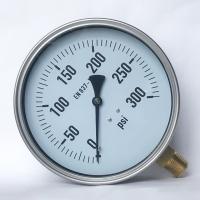 Buy cheap 150mm Pneumatic Pressure Gauge 300 Psi Bayonet Ring Bottom Mount Pressure Gauge product