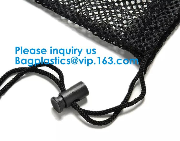 Premium Nylon Beach Laundry Mesh Drawstring Bag Nylon Mesh Gift Bag/Small Drawstring Mesh Bag Bagease Bagplastics