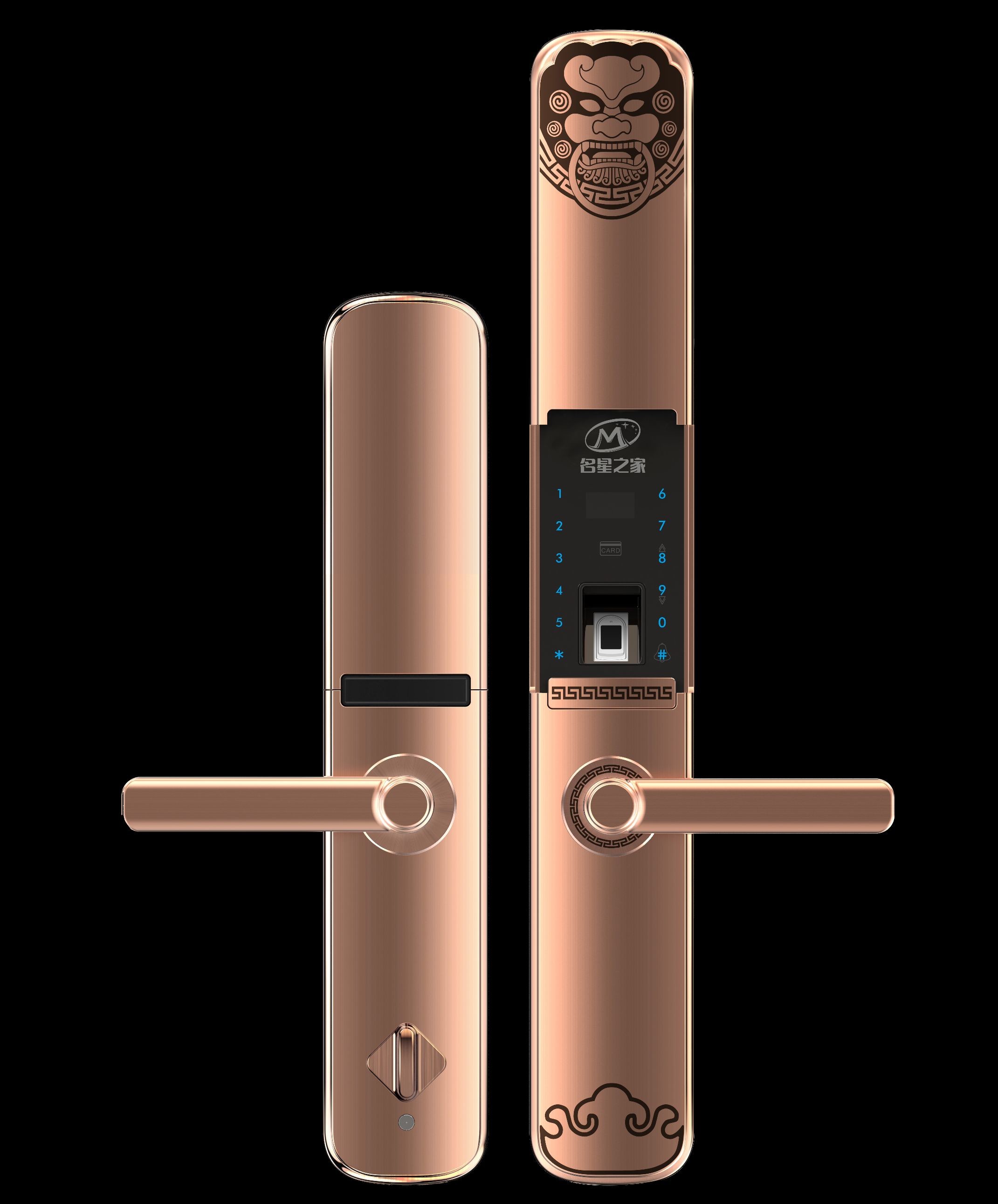 Fingerprint lock_smart lock_hotel lock_apartment door lock_electronic code lock_home of famous stars