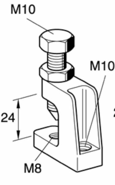 Buy cheap Electrical Steel Wide Flange Beam Clamps Hot Galvanizing Hot Dip Zinc Plating from wholesalers