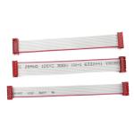 PVC Polyester 28AWG Flat Cable 1.27mm Micro Connector 8 pin IDC Cable