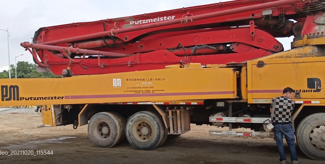 2012 Used Putzmeister Concrete Pump 46m for Sale Benz Actros Chassis