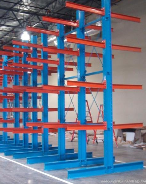 Buy cheap Double Sided Cantilever Storage Racks Customized For Steel Tube Storage from wholesalers