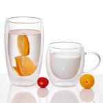 Espresso Latte Milk Glass Tea Coffee Mugs Cups Transparent Drinkware 600ml 650ml