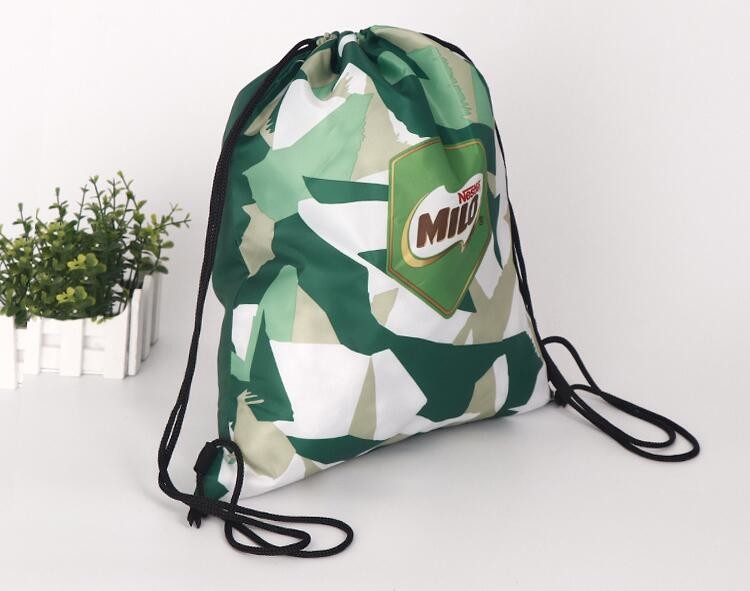 Polyester fabric drawstring bag /advertising pull rope backpack cloth bag /nylon shoulder pocket customization BAGEASE