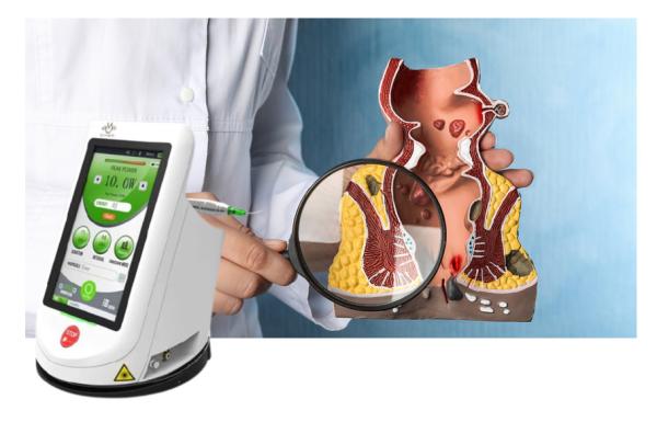 Buy cheap 15W 980nm Surgical Piles Laser Machine for Hemorrhoid Treatment from wholesalers
