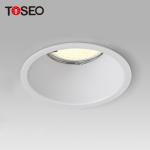 82mm Recessed 5w 6w 7w LED Down Lighting Fixtures White / Black