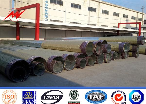 Buy cheap Power Transmission Line Galvanized Steel Pole High Corrosion Resistance from wholesalers