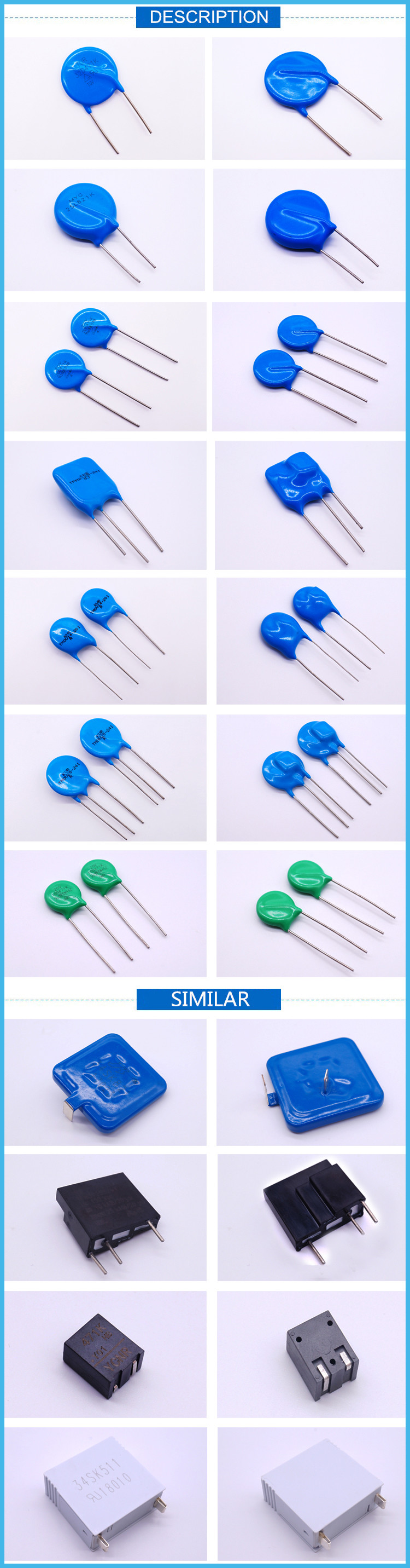 KEMET VP4032K122R275 Equivalent SMD Zinc Oxide Multilayer Varistor 4032 10D431K