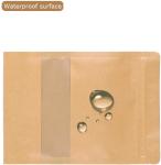 Biodegradable Eco Friendly Food Stand Up Pouch White Brown Kraft Paper Zipper